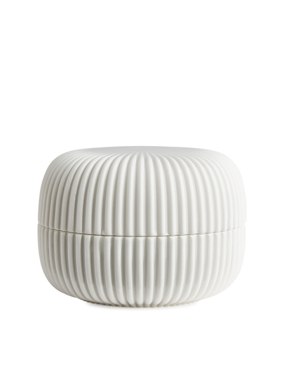 Ridge Canister 12 cm - Grey