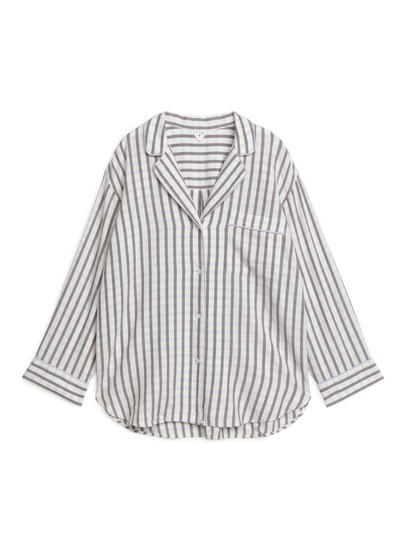 Flannel Pyjama Shirt - Purple
