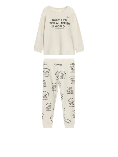 Jersey Pyjama Set - Beige