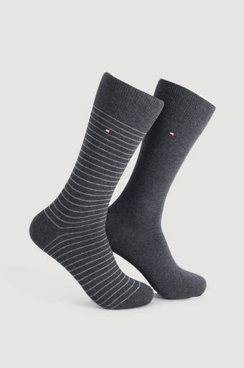 Tommy Hilfiger 2-Pack TH Men Small Sock 2P Grå