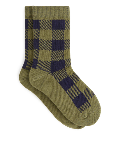 Jacquard Socks - Green