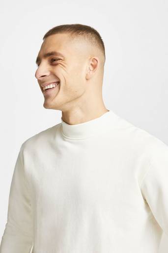 Studio Total Sweatshirt Wide Rib Sweatshirt Vit