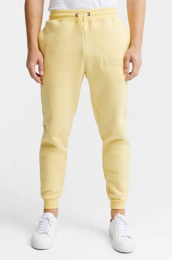 SIKSILK Mjukisbyxor Relaxed Fit Cuffed Joggers Gul