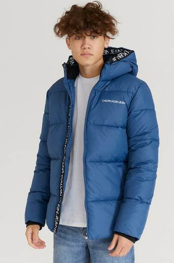Calvin Klein Jacka Tape Puffer Jacket Blå