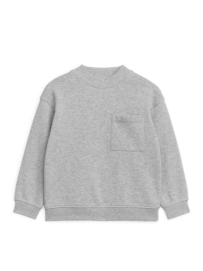 Mock-Neck Sweatshirt - Grey