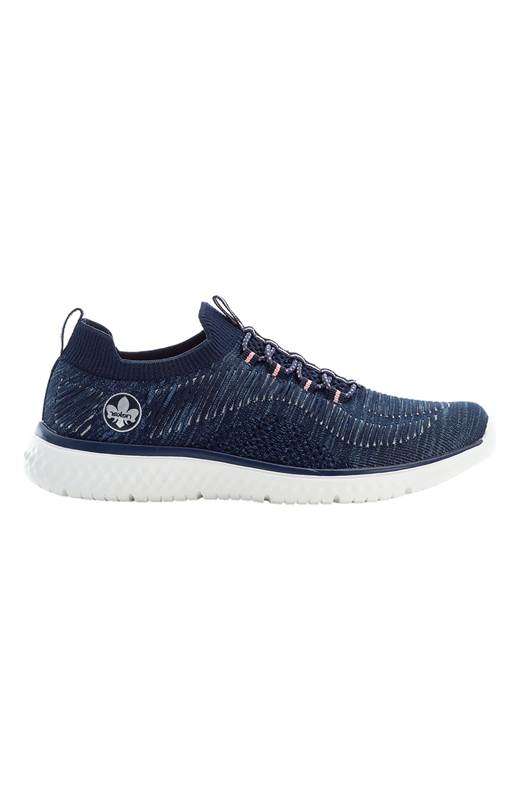 Rieker Stickade sneakers Marin Silver