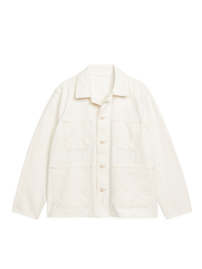 Cotton Utility Jacket - White