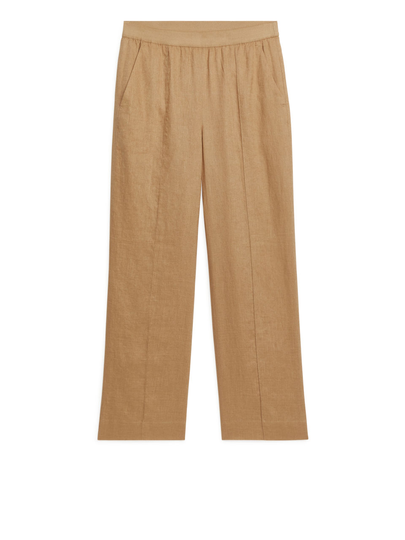 Linen Trousers - Beige