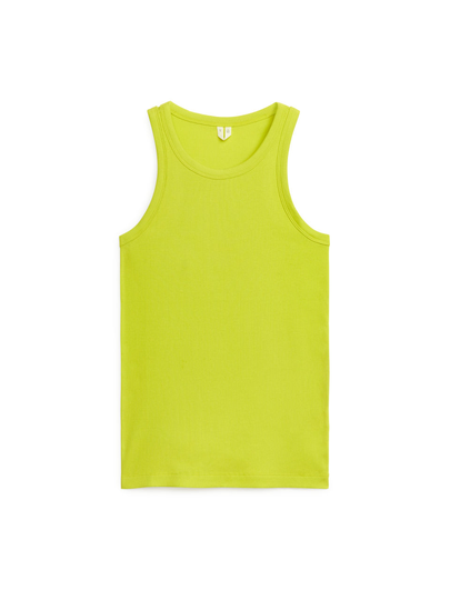 Rib Racer Tank Top - Yellow