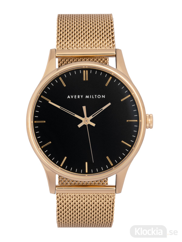 Avery Milton Como Steel Gold/Black 119240720 Unisexklocka