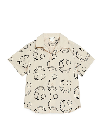 Short-Sleeved Shirt - Beige