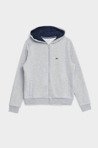 Lacoste Hoodie Classic Zip Hoodie Grå