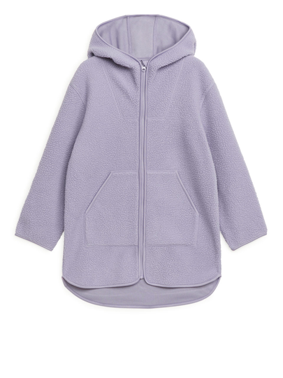 Hooded Fleece Jacket - Purple