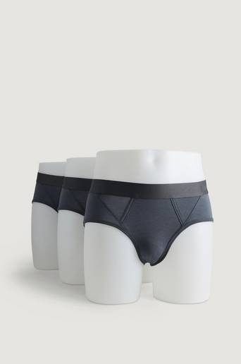 Resteröds Kalsonger Brief Bamboo No Leg 3-pack Grå