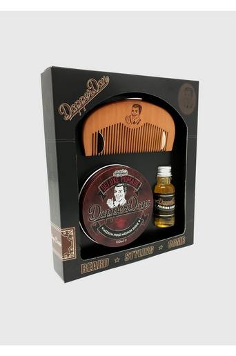 Dapper Dan Hairy Man Combo-Deluxe Pomade Brun