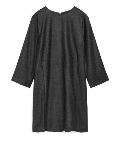 Wool Sack Dress - Grey