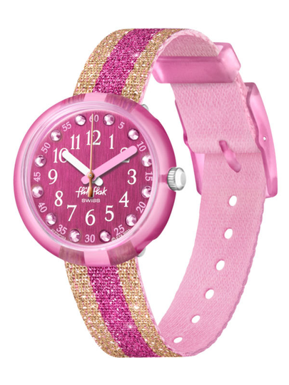 Flik Flak Shine in Pink FPNP105 - Barnklocka