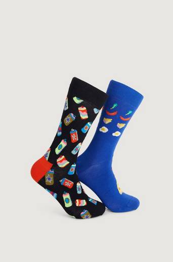 Happy Socks 2-Pack Strumpor Friday Night Socks Gift Set Multi