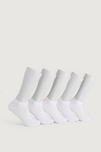 Resteröds Ankelsockor 5-pack Ankle Socks Organic Cotton Vit
