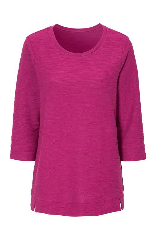 Cellbes Tröja med slubstruktur Fuchsia