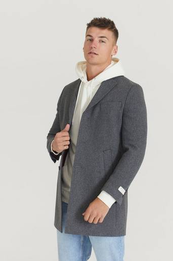 Pour Rock Milton Coat Grå