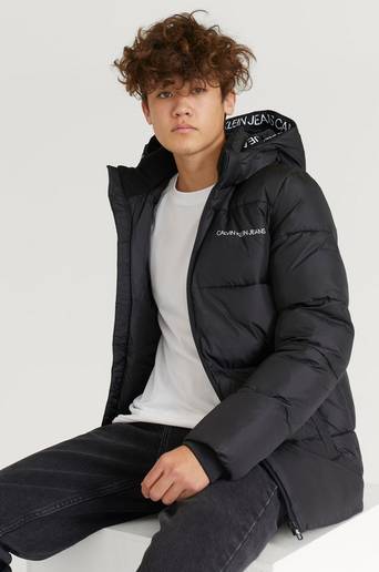 Calvin Klein Jacka Tape Puffer Jacket Svart