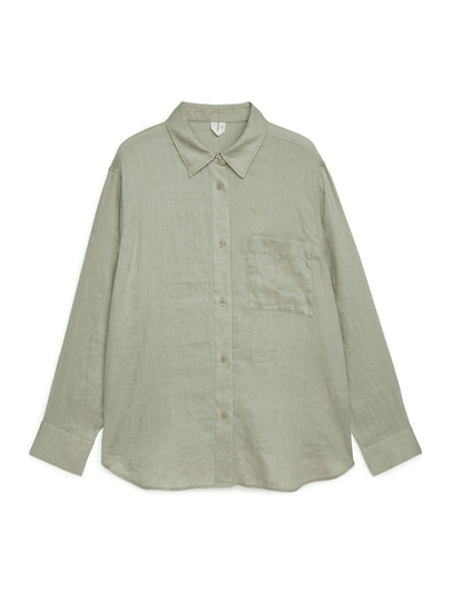 Lightweight Linen Shirt - Green