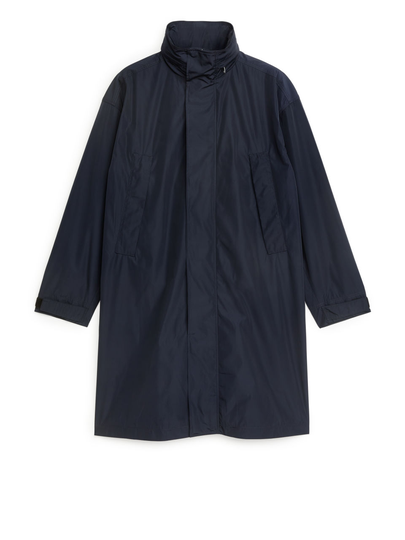 Functional Mid-Length Parka - Blue