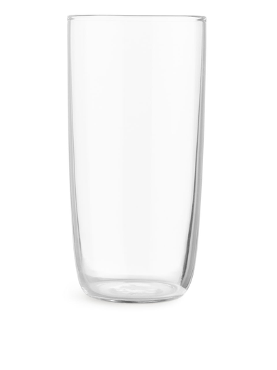 Tall Drinking Glass - White