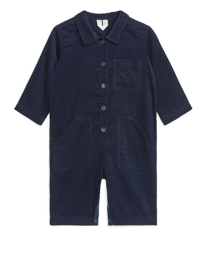 Corduroy Overall - Blue