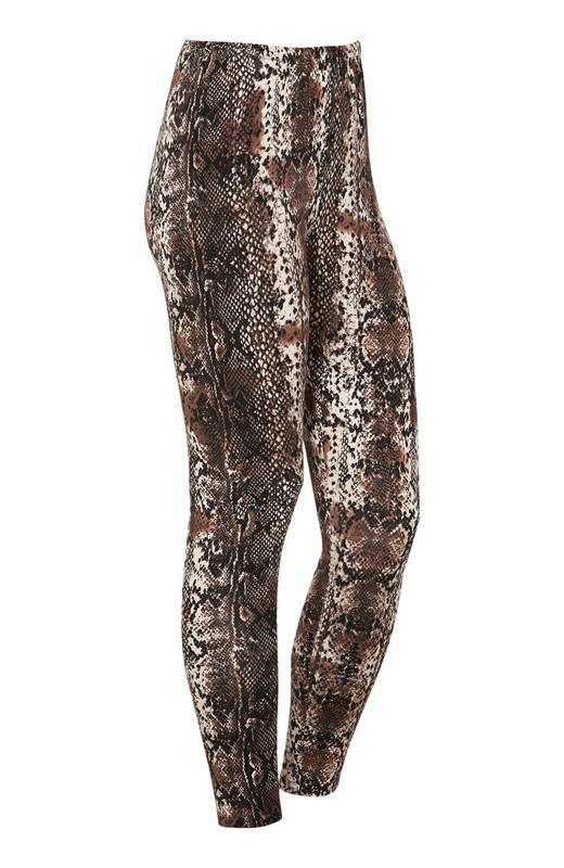 Cellbes Mjuka leggings i trikå Svart Ormmönstrad
