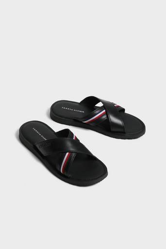 Tommy Hilfiger Sandaler Criss Cross Mix Sandal Svart