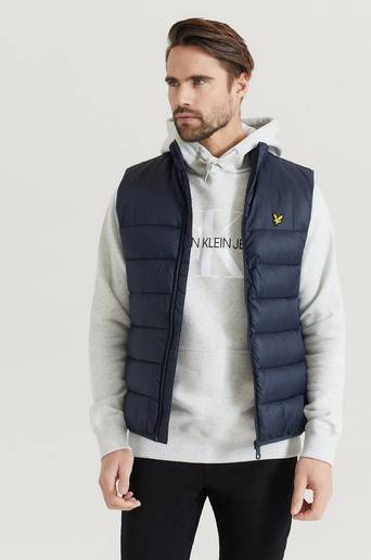 Lyle & Scott Väst Wadded Gilet Blå