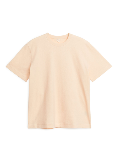 Bouclé Jersey T-Shirt - Orange