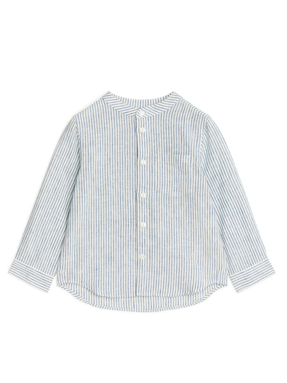 Stand-Up Collar Shirt - White