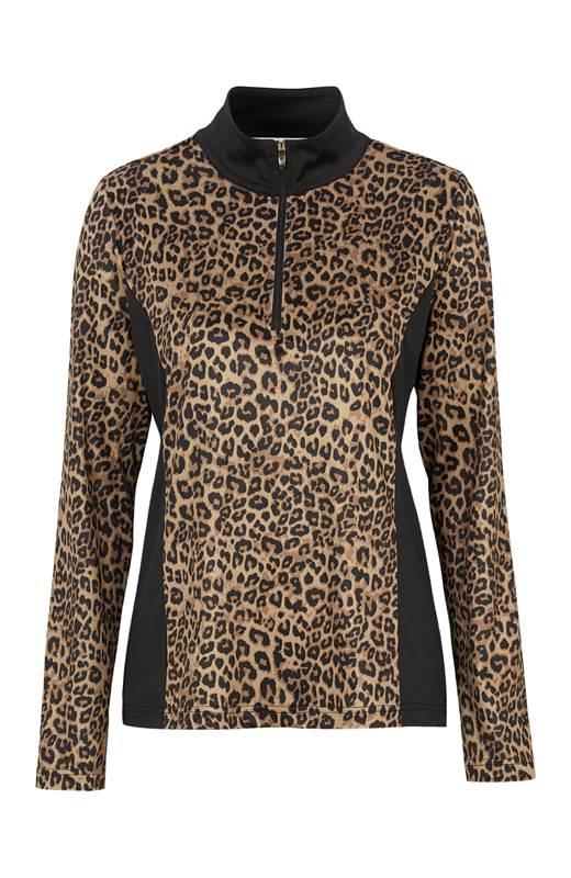 Cellbes Equestrian Långärmad mönstrad ridtopp Leopard