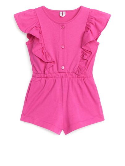 Frill Jumpsuit - Pink