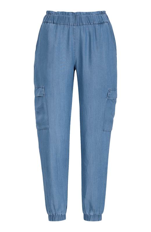 Soyaconcept Byxa i lyocell Liv Blå denim