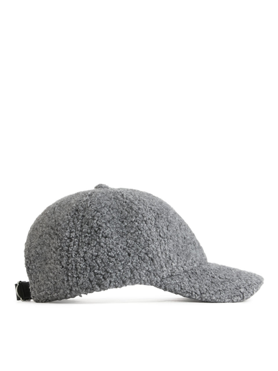Soft Teddy Cap - Grey