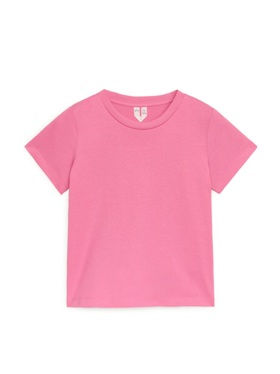 Crew-Neck T-shirt - Pink
