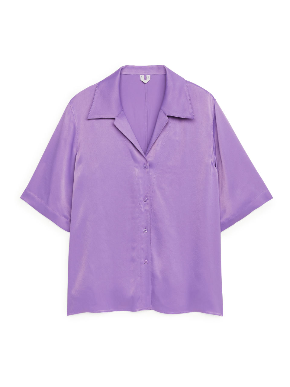 Satin Resort Shirt - Purple
