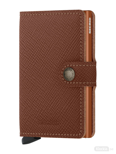 Plånbok SECRID Miniwallet Saffiano Caramel