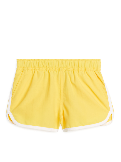 Sporty Swim Shorts - Yellow