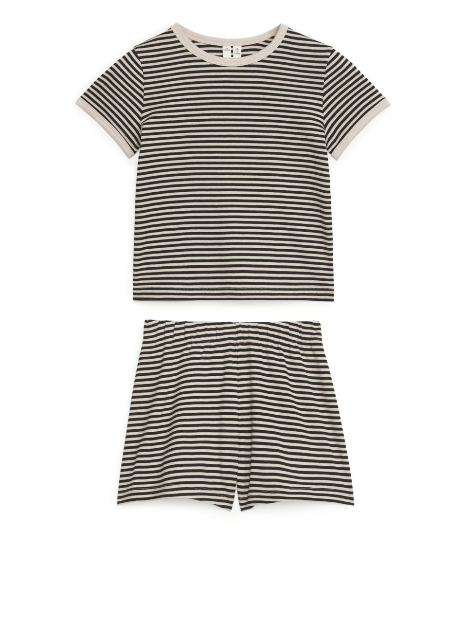 Short Jersey Pyjama Set - Black