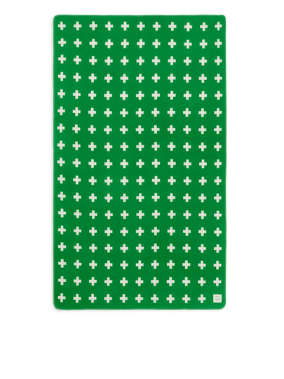 Pia Wallén Cross Blanket - Green