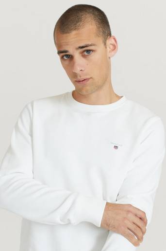 Gant Sweatshirt Original C-Neck Sweat Vit