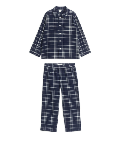 Flannel Pyjama Set - Blue