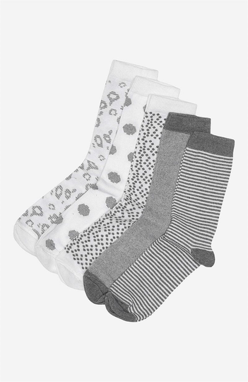 Mönstrade strumpor 5-pack