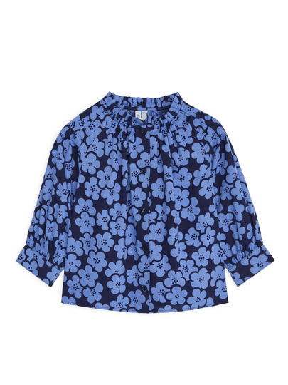 Floral Blouse - Blue