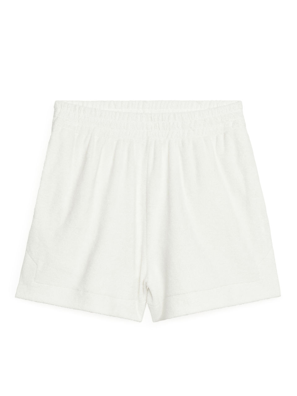 Towelling Shorts - White